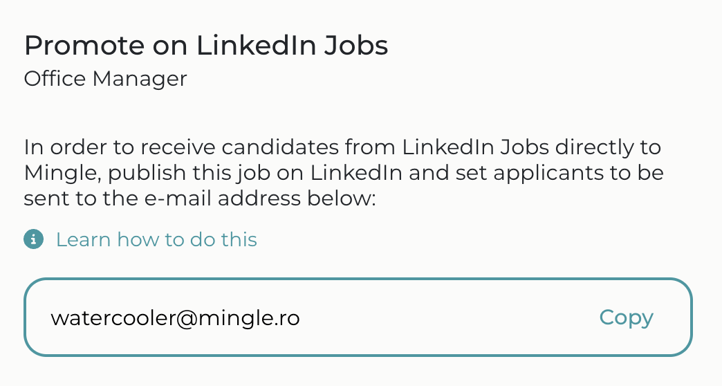 promovare LinkedIn