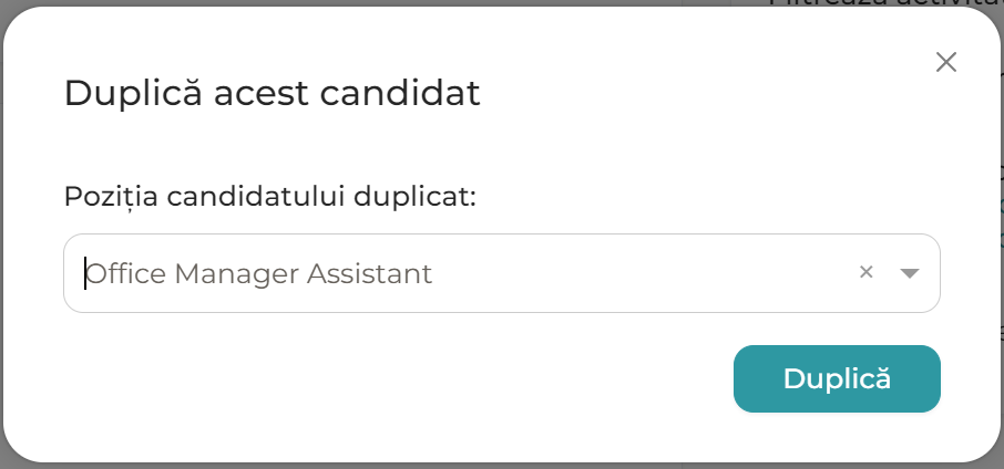 Duplicare - job nou candidat 2