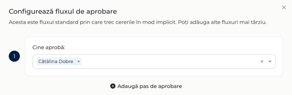 Fluxuri de aprobare cereri job